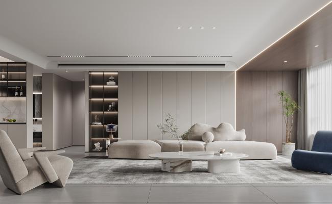 現(xiàn)代極簡(jiǎn)高級(jí)灰平層